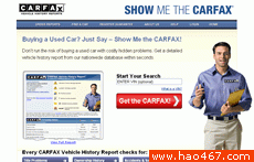 Carfax汽车历史纪录查询